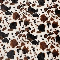 Spotted Cow Print Microfiber Throw