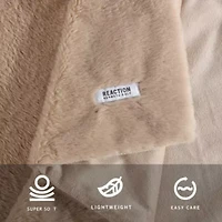 KCRFaux Fur Solid Microfiber Throw