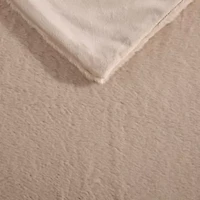 KCRFaux Fur Solid Microfiber Throw