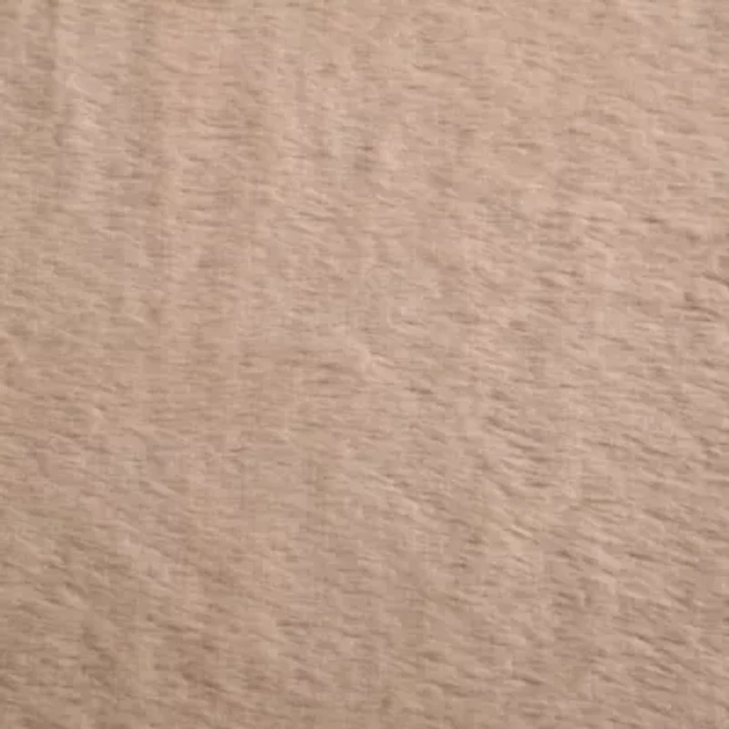 KCRFaux Fur Solid Microfiber Throw