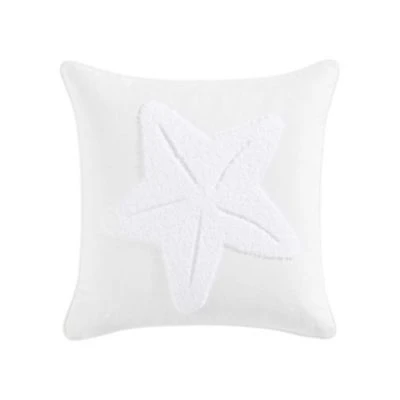 Starfish Loop Embroidery Cotton Decorative Pillow