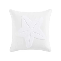 Starfish Loop Embroidery Cotton Decorative Pillow