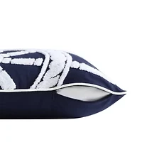 Ships Wheel Cotton Decorative Pillow