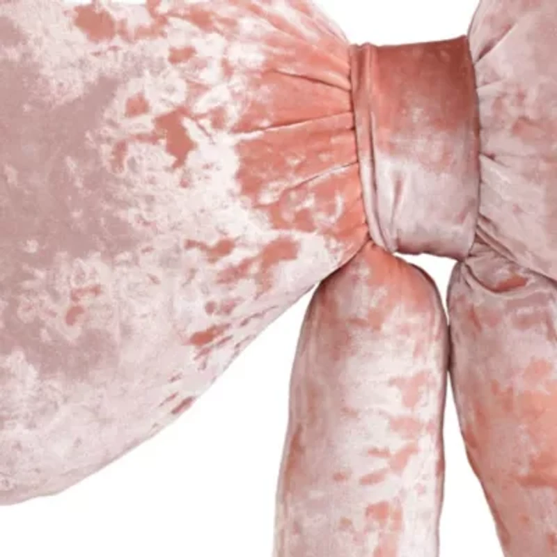 Velvet Bow Decorative Pillow