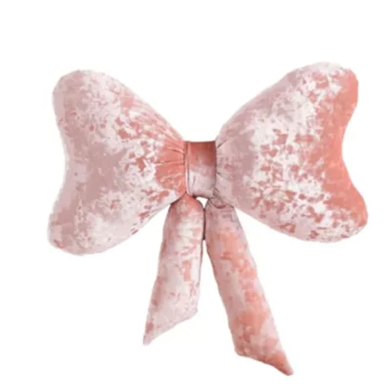 Velvet Bow Decorative Pillow