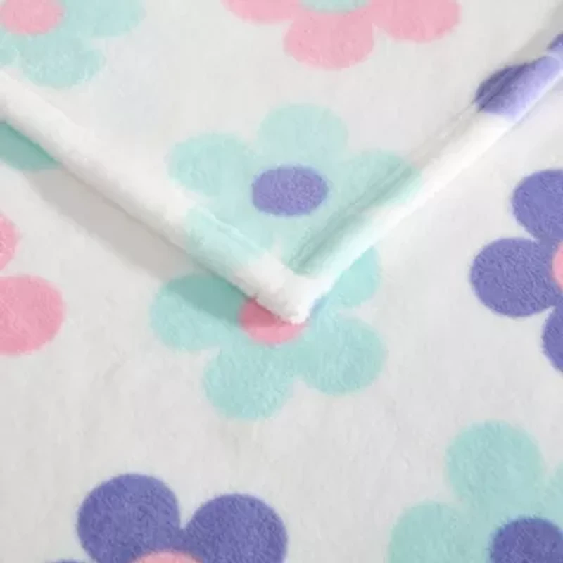 Retro Daisy Toss Microfiber Throw