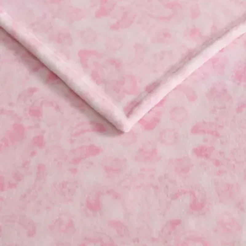 Betsey Damask Microfiber Throw