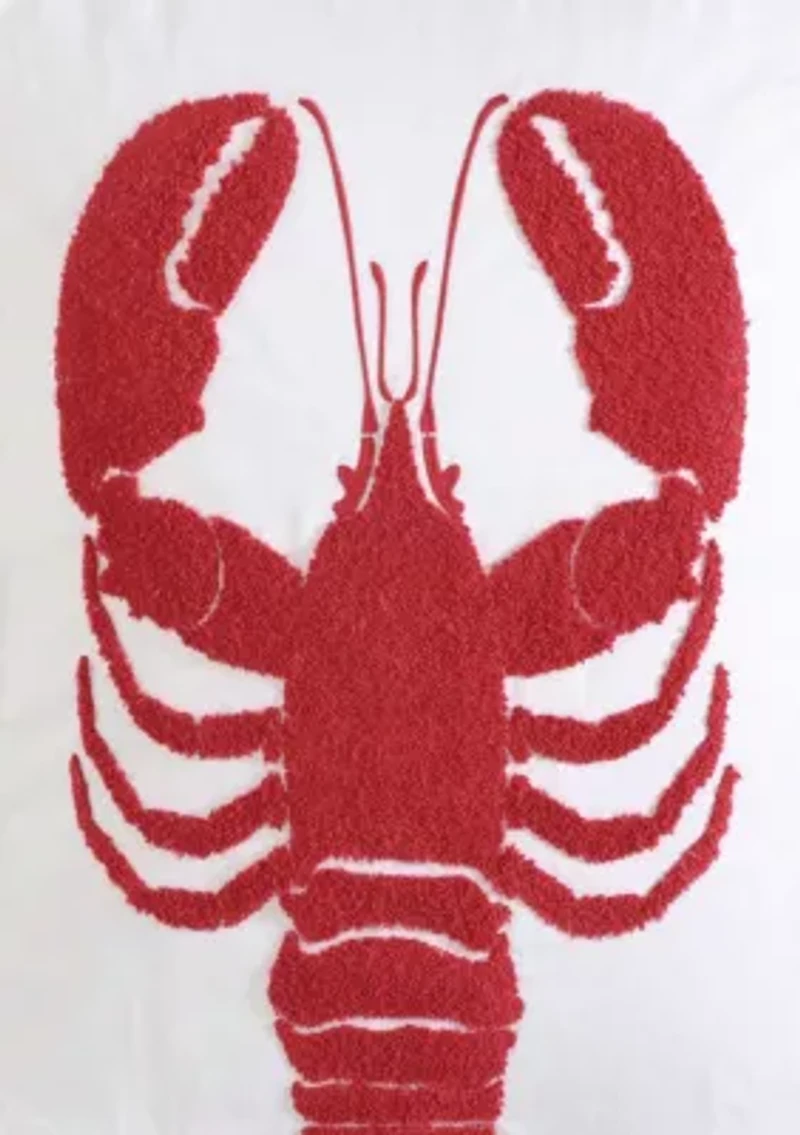 Lobster Cotton Decorative Pillow
