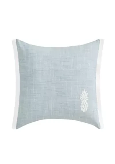 Ocean Bay Pineapple Cotton Decorative Pillow