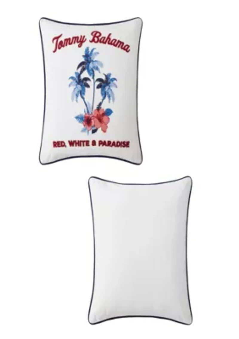 Palm Paradise Cotton Decorative Pillow
