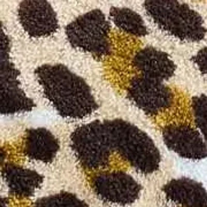 Etched Leopard Microfiber Throw