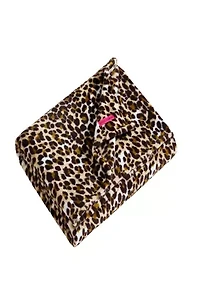Etched Leopard Microfiber Throw