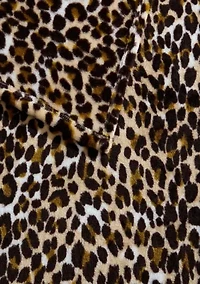 Etched Leopard Microfiber Throw