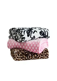 Etched Leopard Microfiber Throw