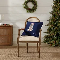 Holiday Retriever Microfiber Decorative Pillow