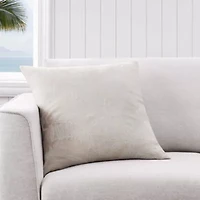 Island Estate Embroidered Floral Microfiber Decorative Pillow