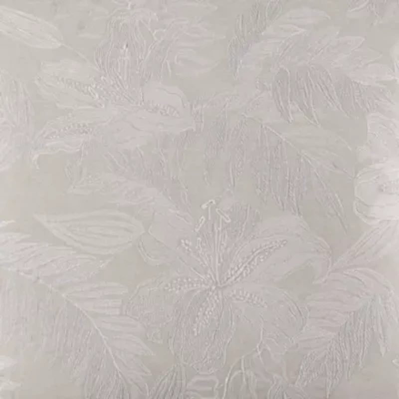 Island Estate Embroidered Floral Microfiber Decorative Pillow