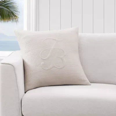 Island Estate Quilted Logo  Decorative Pillow