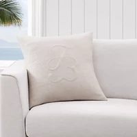 Island Estate Quilted Logo  Decorative Pillow