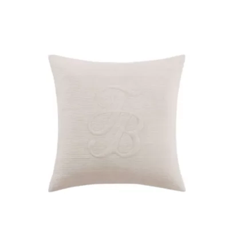 Island Estate Quilted Logo  Decorative Pillow