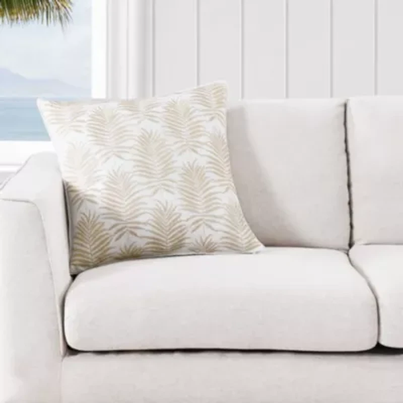 Island Estate Field Of Fronds Microfiber Decorative Pillow