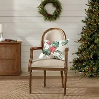 Festive Palms Microfiber Decorative Pillow