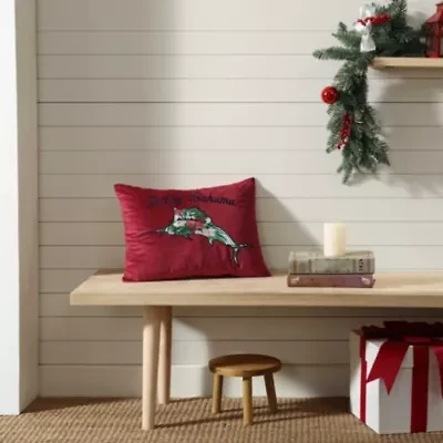 Holiday Marlin Microfiber Decorative Pillow