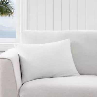 Island Estate Embroidered Leaf Microfiber Decorative Pillow