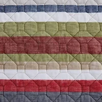 Salmon Ladder Cotton Daybed Quilt Set Bonus