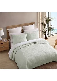 Solid Costa Sera Stitch 1-Piece Quilt