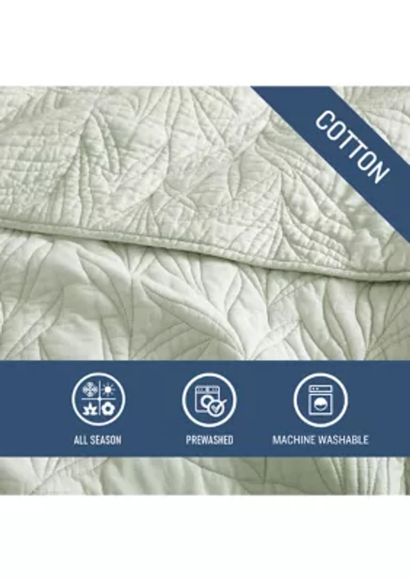 Solid Costa Sera Stitch 1-Piece Quilt