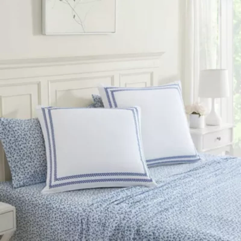 Stitched Vine Cotton Sham No Qlt