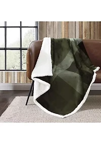 Pine Plaid 1-Piece Ultra Sherpa Throw