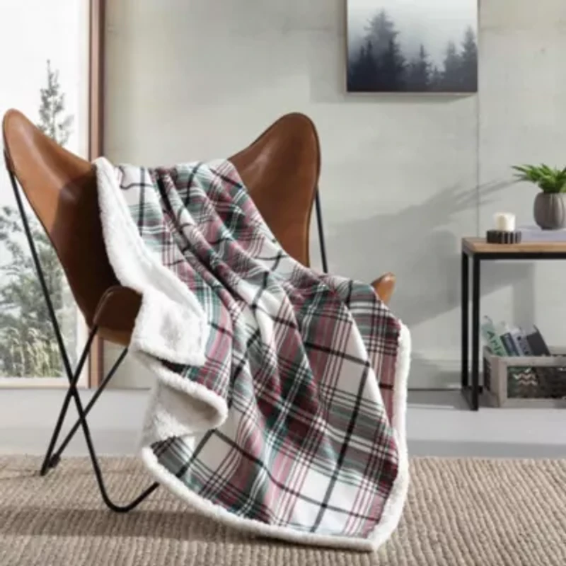 Montlake Plaid Cotton Throw Blanket