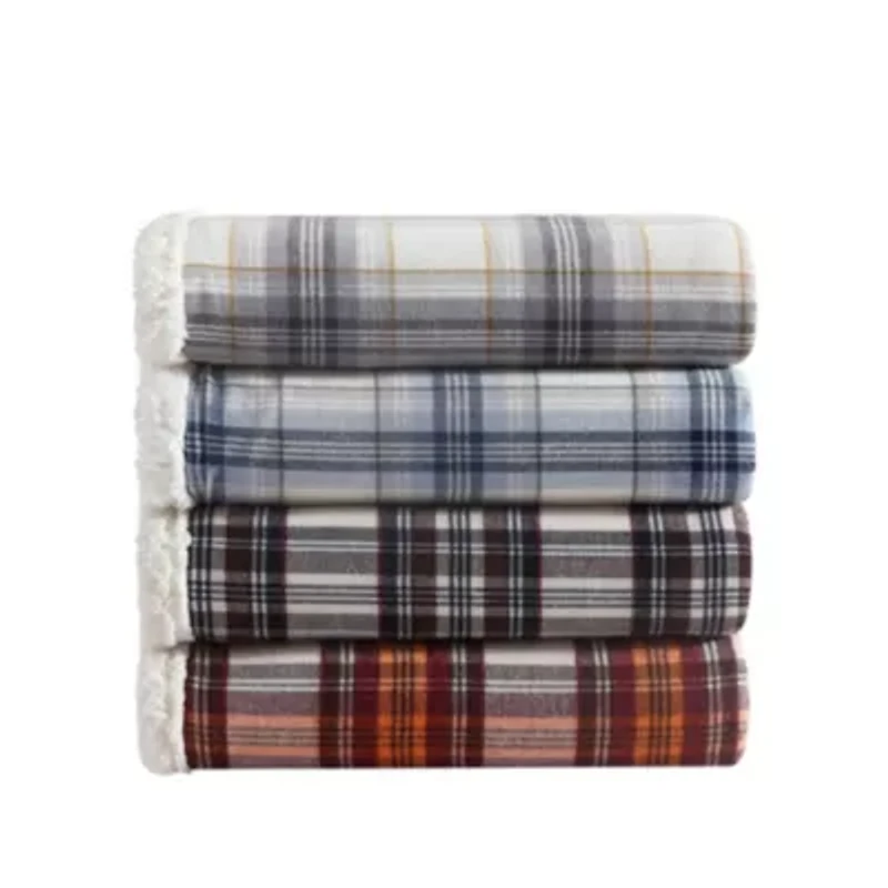 Montlake Plaid Cotton Throw Blanket