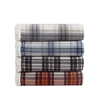 Montlake Plaid Cotton Throw Blanket