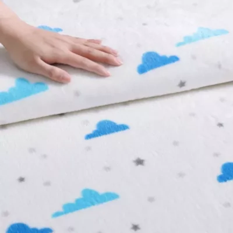 Cloud Flannel Fleece - Reversible Throw Blanket