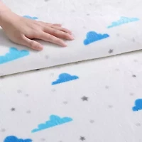 Cloud Flannel Fleece - Reversible Throw Blanket