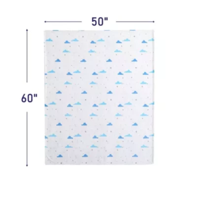 Cloud Flannel Fleece - Reversible Throw Blanket