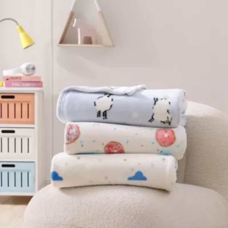 Cloud Flannel Fleece - Reversible Throw Blanket