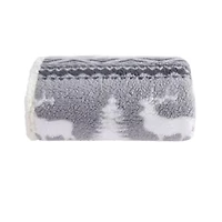 Woodland Fair Isle Polyester Throw Blanket