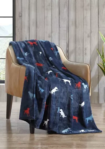 Buddy The Dog Microfiber Throw Blanket