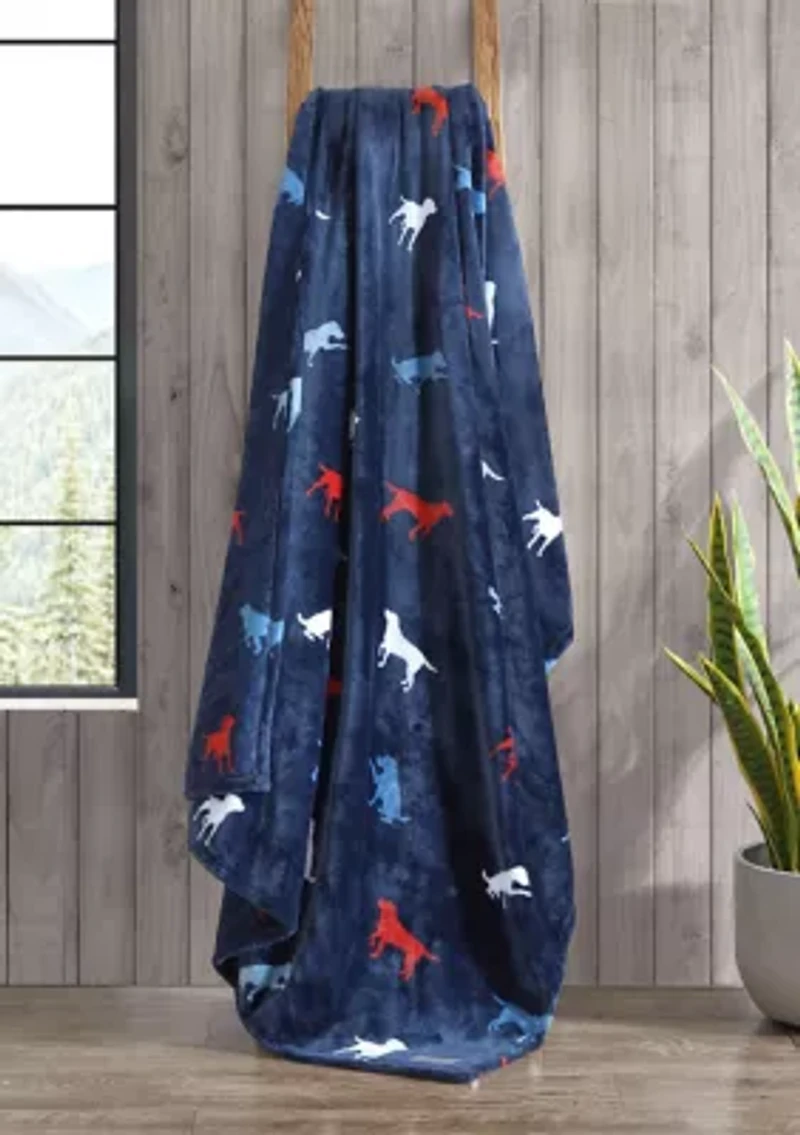 Buddy The Dog Microfiber Throw Blanket