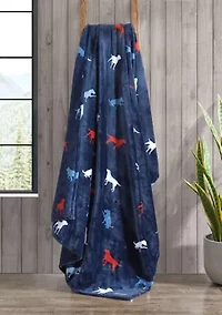 Buddy The Dog Microfiber Throw Blanket