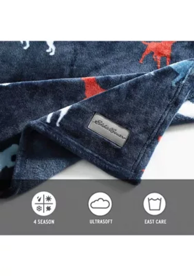 Buddy The Dog Microfiber Throw Blanket
