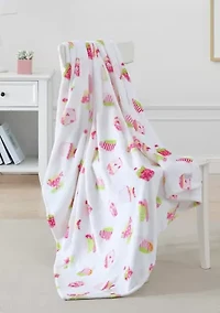 La Kids Plush Throw Microfiber Throw Blanket