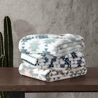 Canyon Ikat Microfiber Throw Blanket