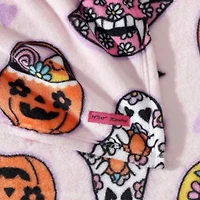 Retro Halloween Microfiber Throw Blanket