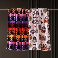 Skull Ombre Microfiber Throw Blanket