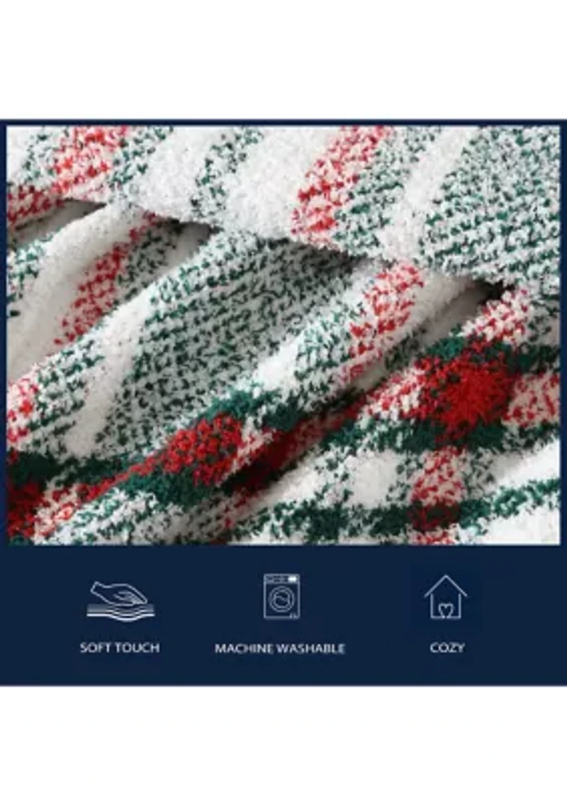 Emmet Plaid Microfiber Throw Blanket
